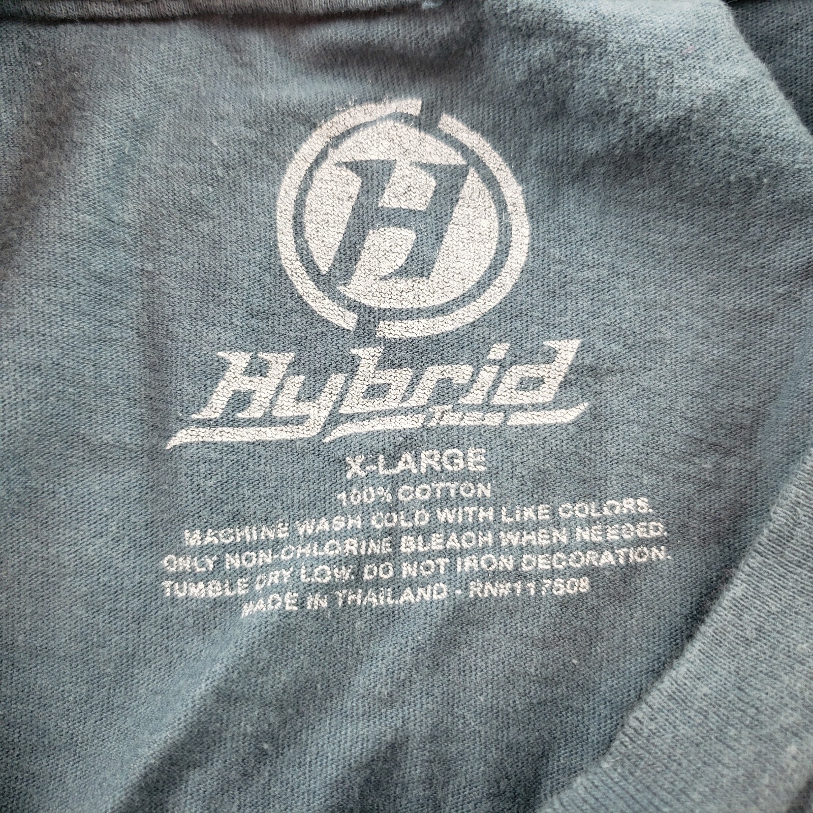 Hybrid Tees Tie Dye 2 Tone Purple Gray T Shirt Soft Comfy Men XL gallery