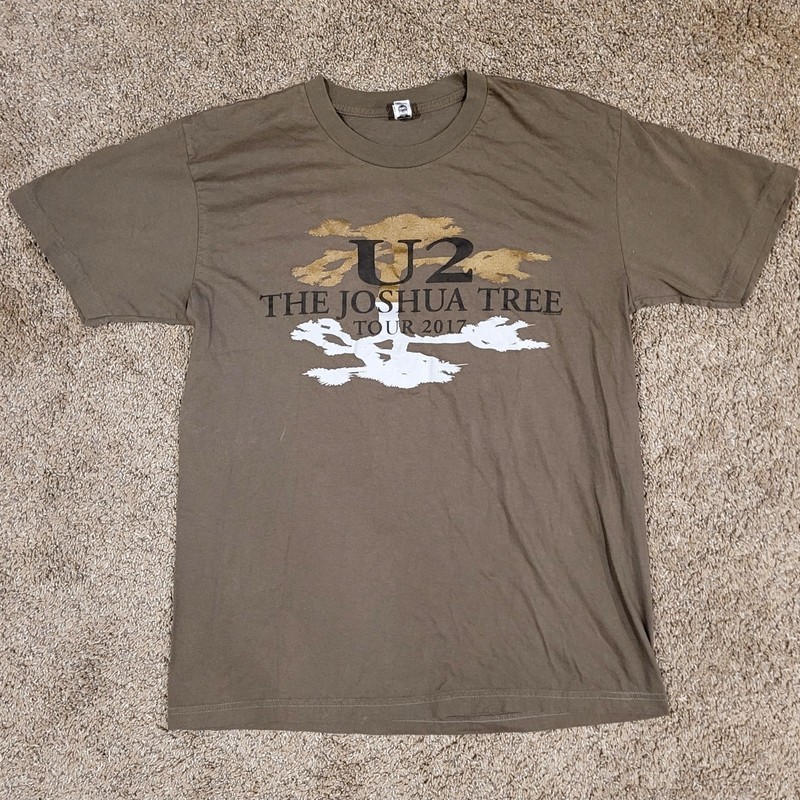 U2 The Joshua Tree Tour 2017 North America T Shirt Mens Large 100% Cotton