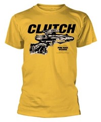 Pure Rock Wizards CLUTCH Band TShirt Classic Yellow Unisex Size S-5XL