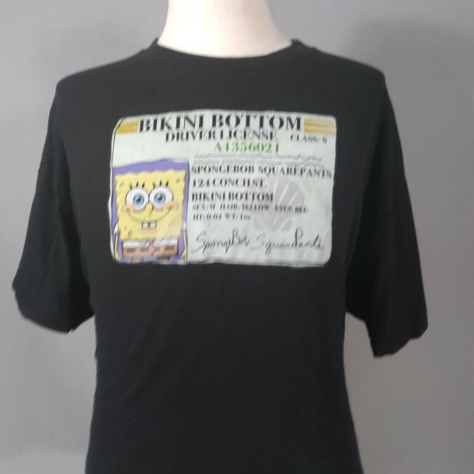 Nickelodeon SpongeBob Square Pants Shirt adult men's 2XL XXL black Cotton gallery