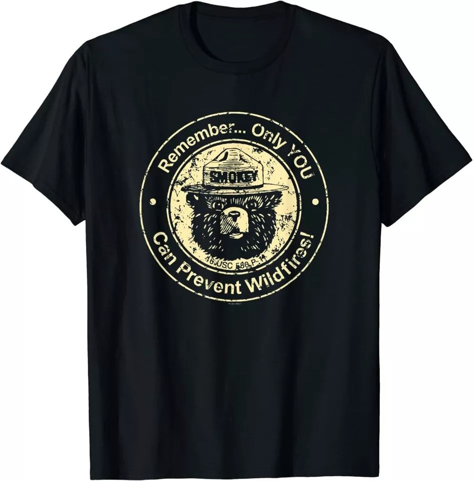 2025/NEW POPULAR Unique Smokey Bear Only You Can Prevent Wildfires Premium T-Shi