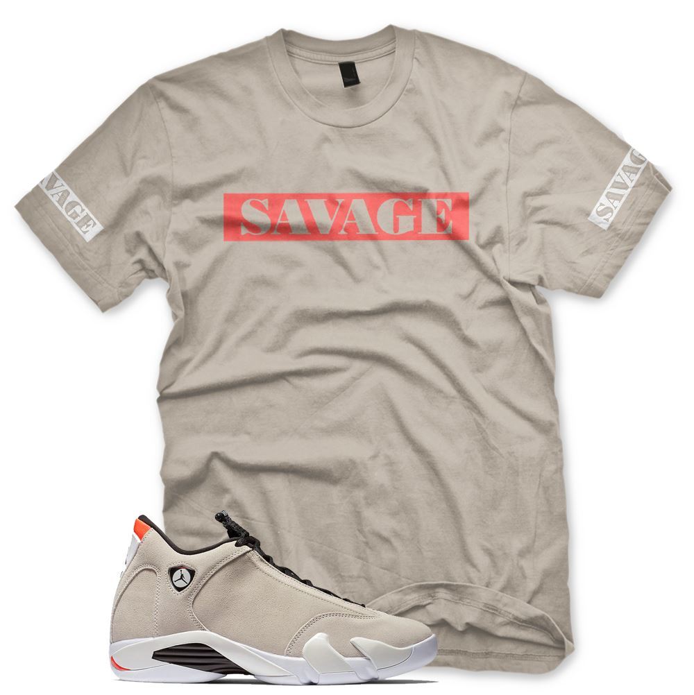 New SAVAGE T Shirt for J1 Retro 14 XIV Desert Sand Infrared gallery