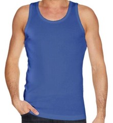 6 Pack Mens Vests 100% Cotton Plain Tank Gym Sports Summer Training Tops S-2XL