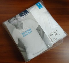 Stafford 4-Pack Men’s 100% Cotton Ultra Soft V-Neck T-Shirts White