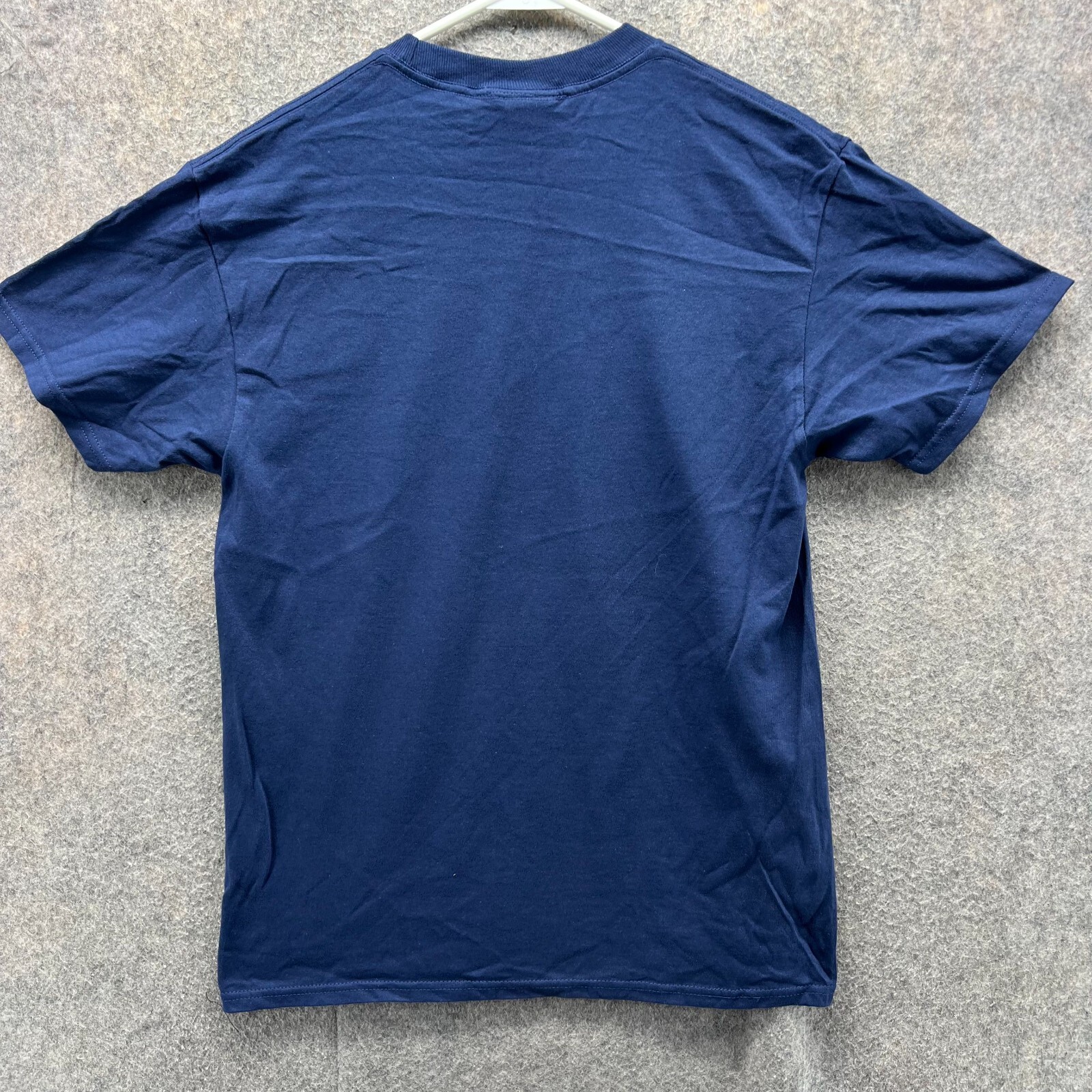 Harley Davidson Shirt Men Medium Blue Navy Skull Spell Biker Tee Motorcycle USA gallery