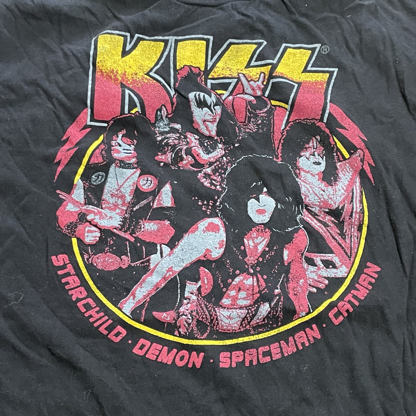 KISS Rock N Roll Headshot Tee Sz L gallery