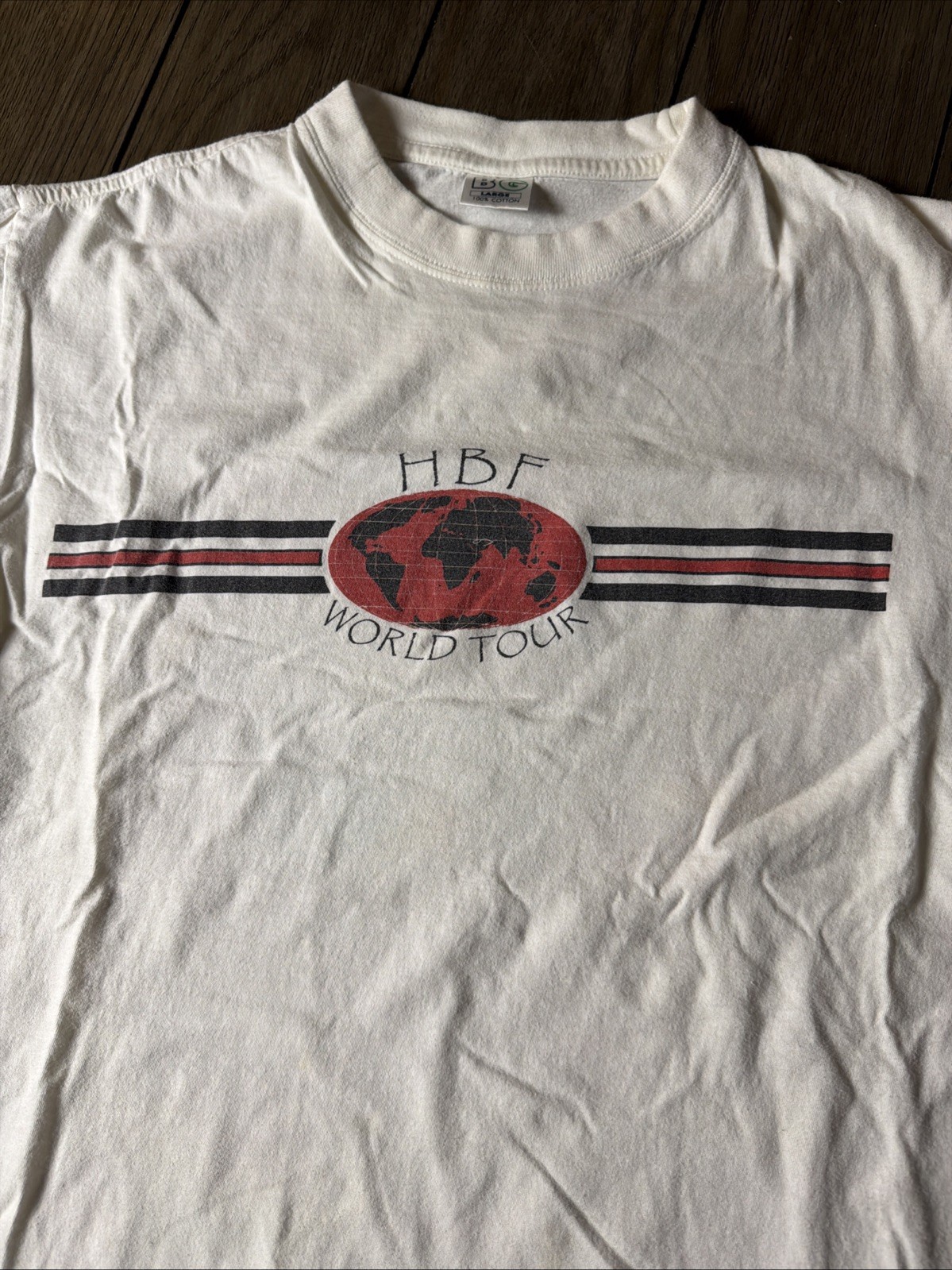 Vintage 90s Hootie & The Blowfish World Tour Shirt L Concert Tee VTG Rare gallery