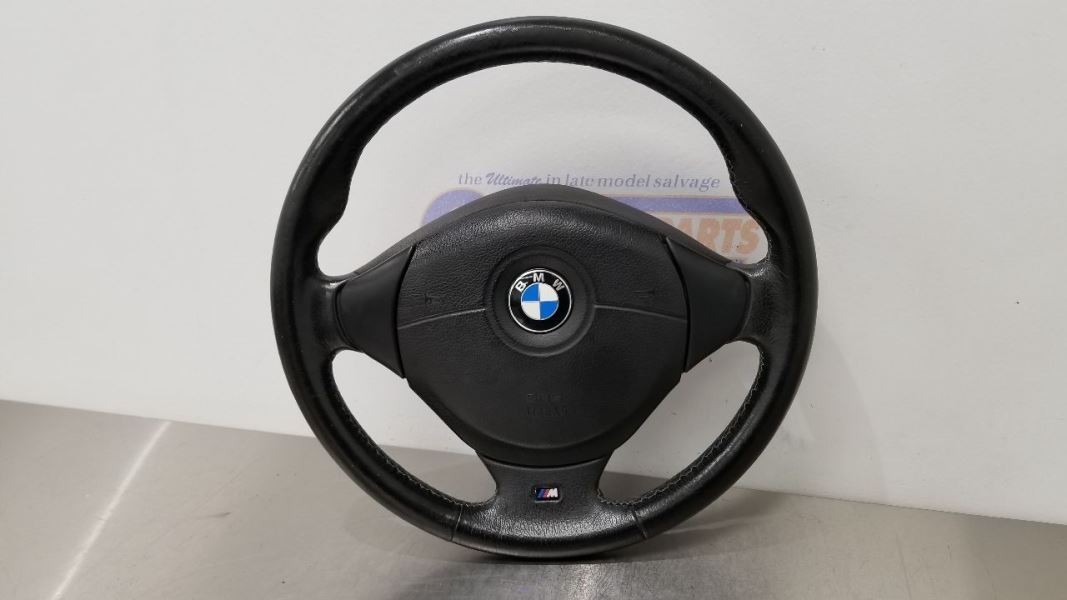 2000 BMW Z3 M ROADSTER E36/7 STEERING WHEEL WITH DRIVER SRS BLACK LEATHER