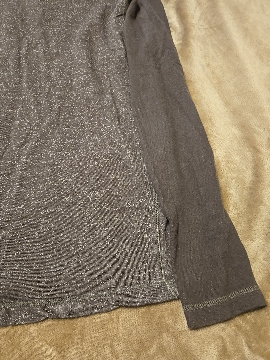 Washed Stoned & Beaten Quarter Zip Men’s Large Brown Vintage 1946 Pre-owned gallery