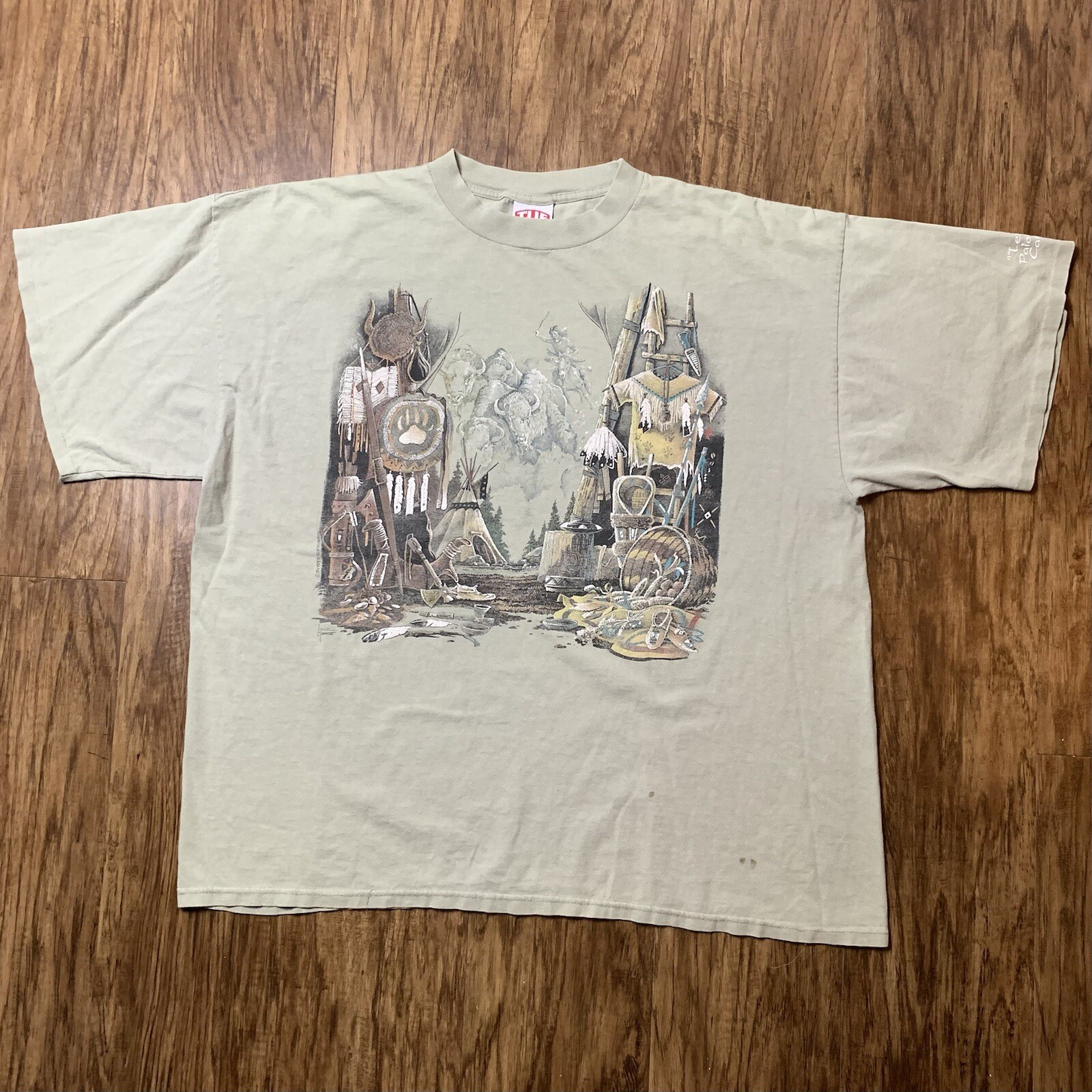 Vintage Nature Art T Shirt Size 2XL 1990s Hunting Animals American XXL Y2K Texas gallery