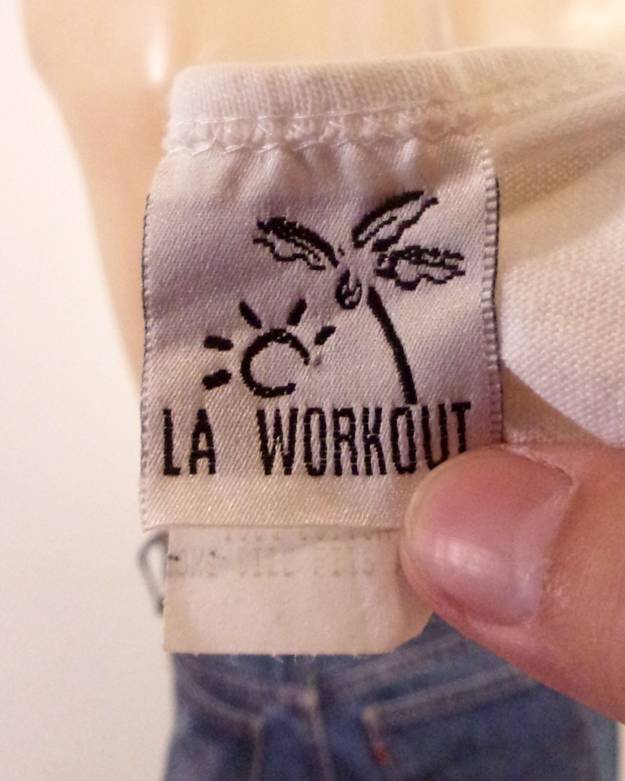 vintage 80s 90s LA Workout Tank Top T-Shirt Cycling One Size Fits All OSFA gallery