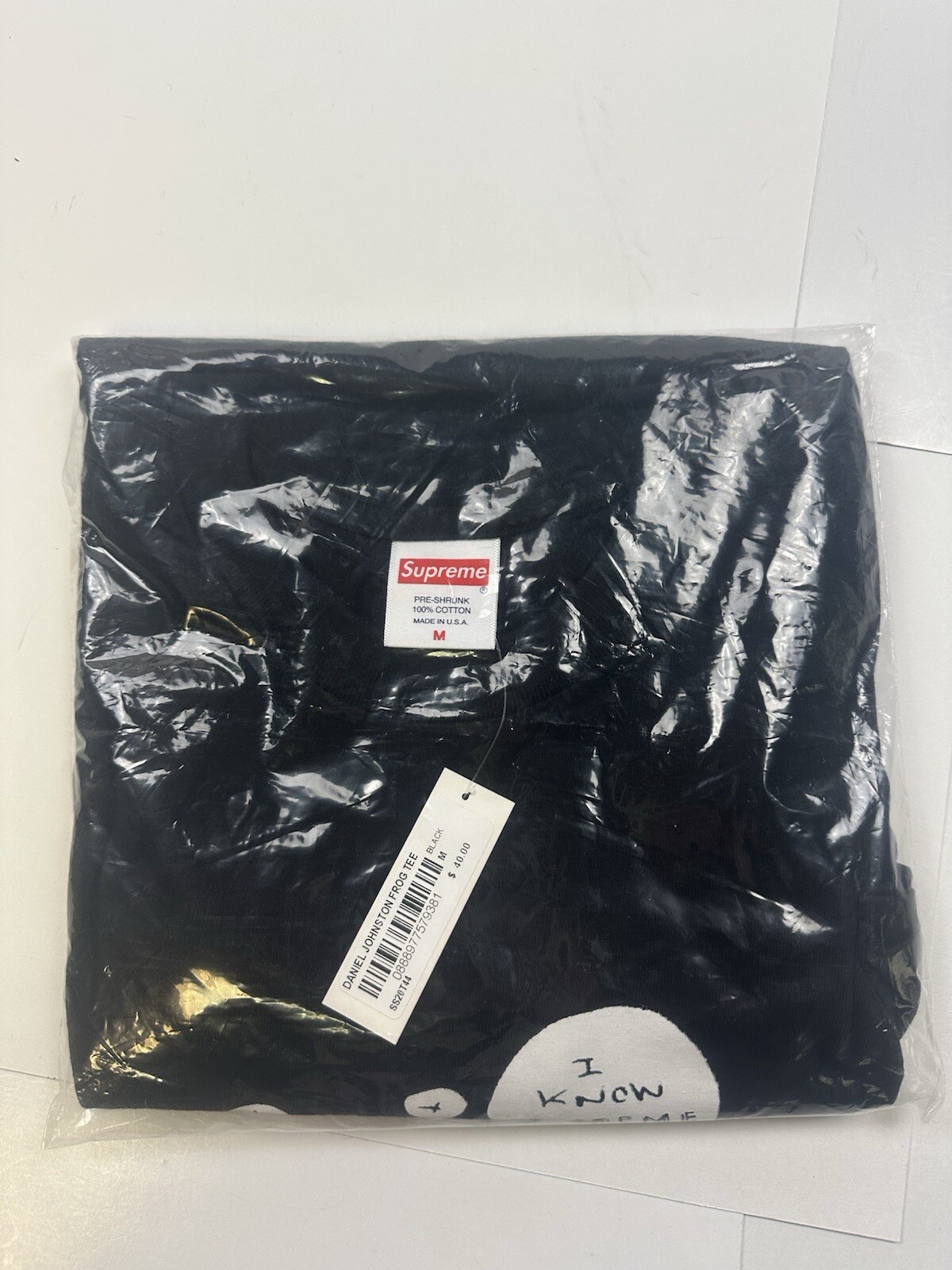 Supreme Daniel Johnston Frog T-Shirt Black Size Medium-Deadstock (brand new) gallery
