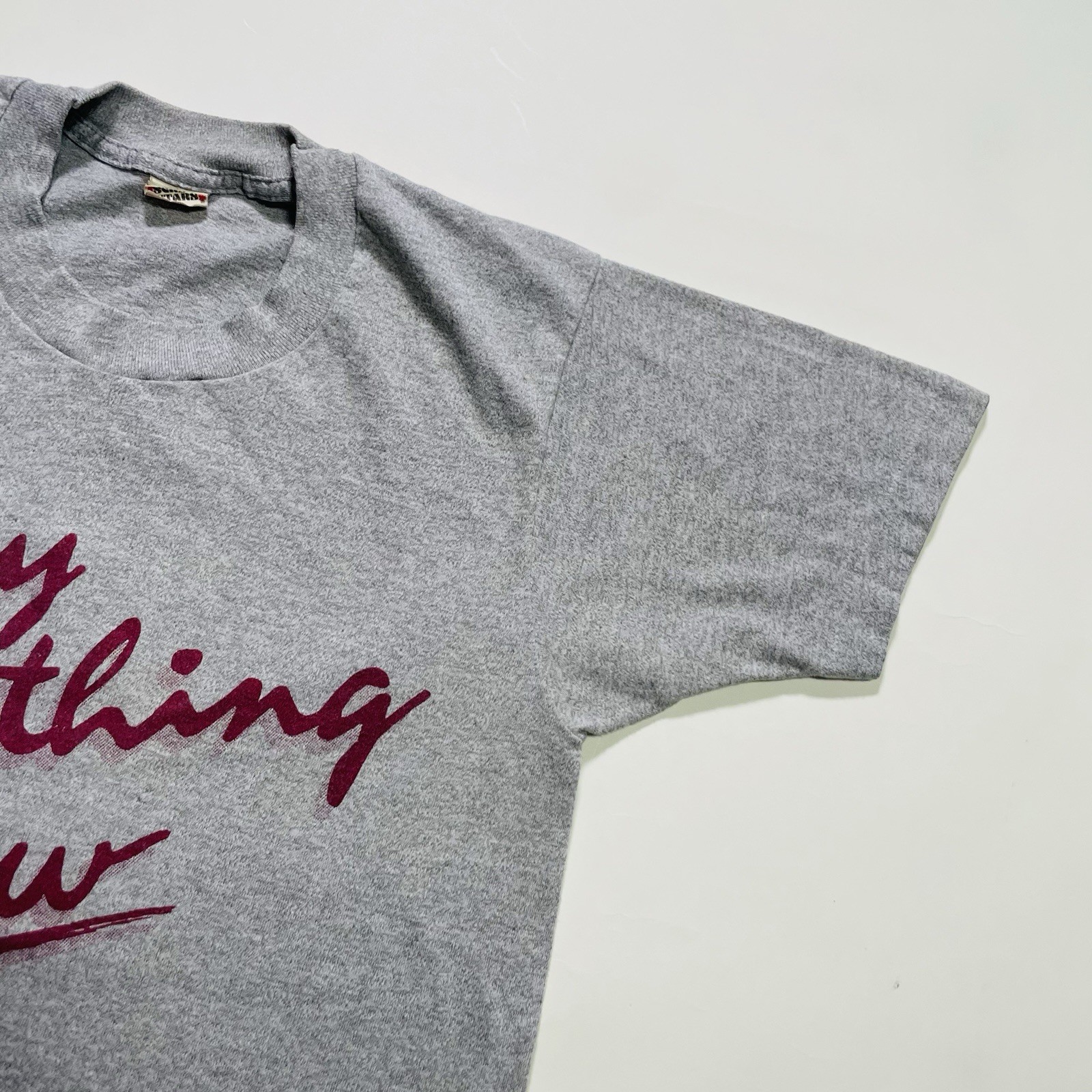 Vintage 1980s “Try Something New” Swim USA T-Shirt Single Stitch Gray S gallery