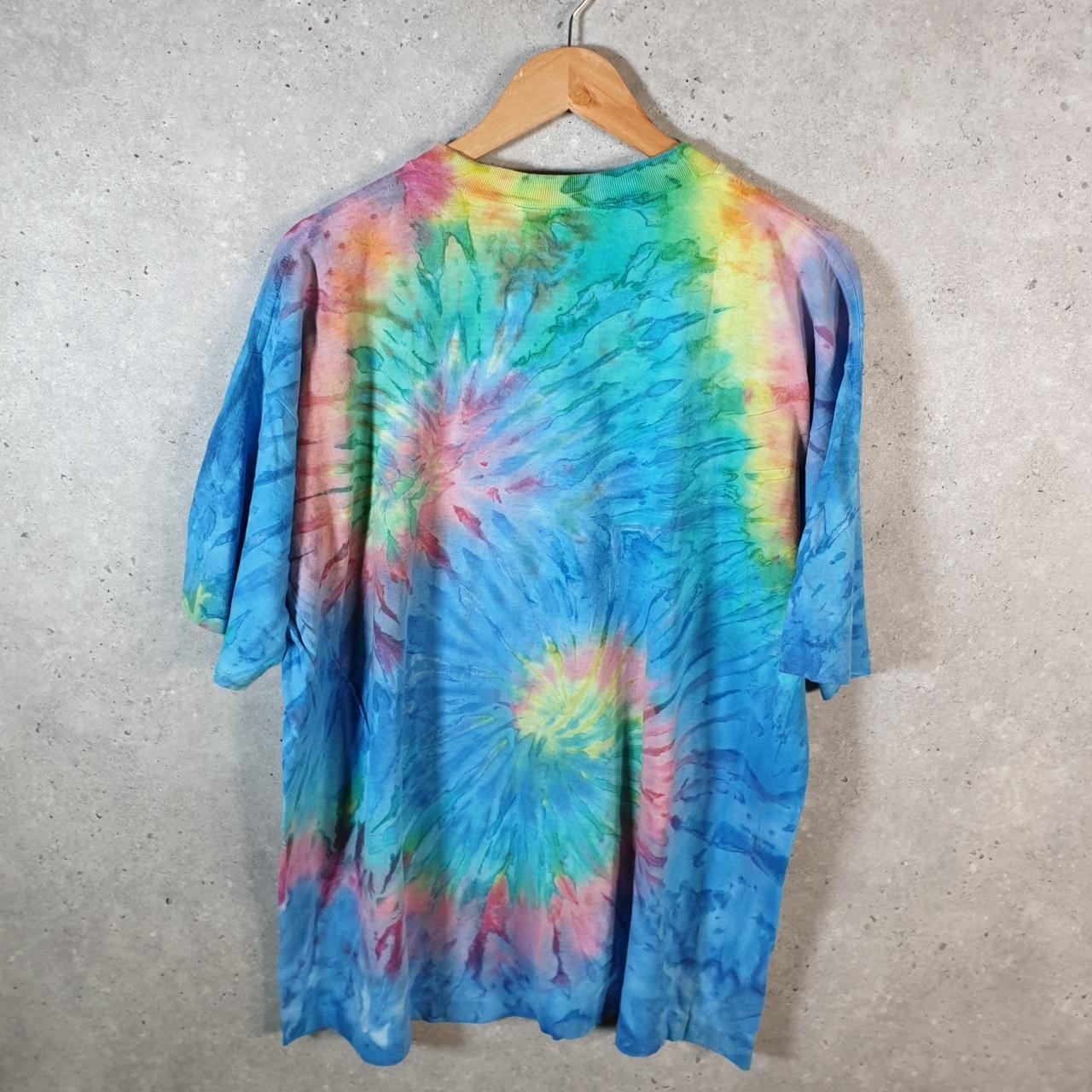 Vintage Sostanza Tie Dye USA 90s Single Stitch T Shirt Mens Large Multicoloured gallery