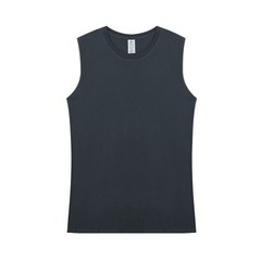Solid Color Sleeveless T-shirt For Men Sport Fitness Vest Pure Cotton Sweatshirt