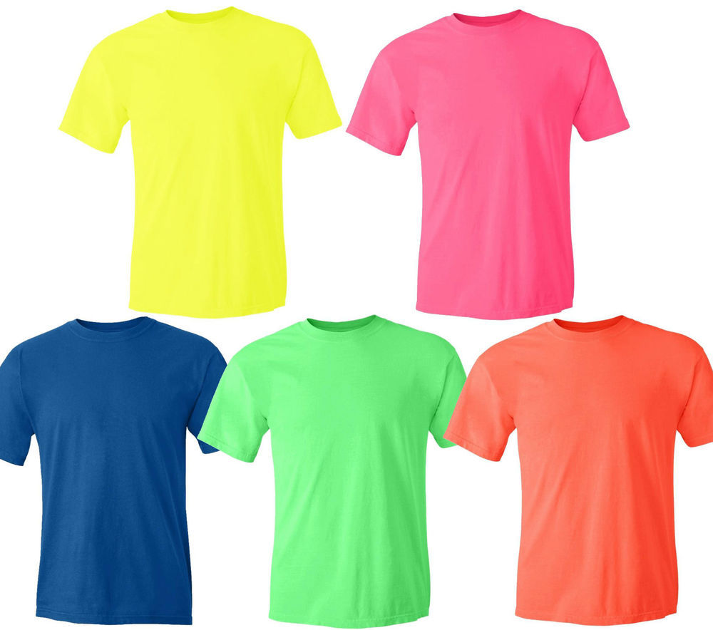 Gildan NEON Heavy Cotton T-Shirt Fluorescent Colors Safety Tee Wholesale S-5XL gallery