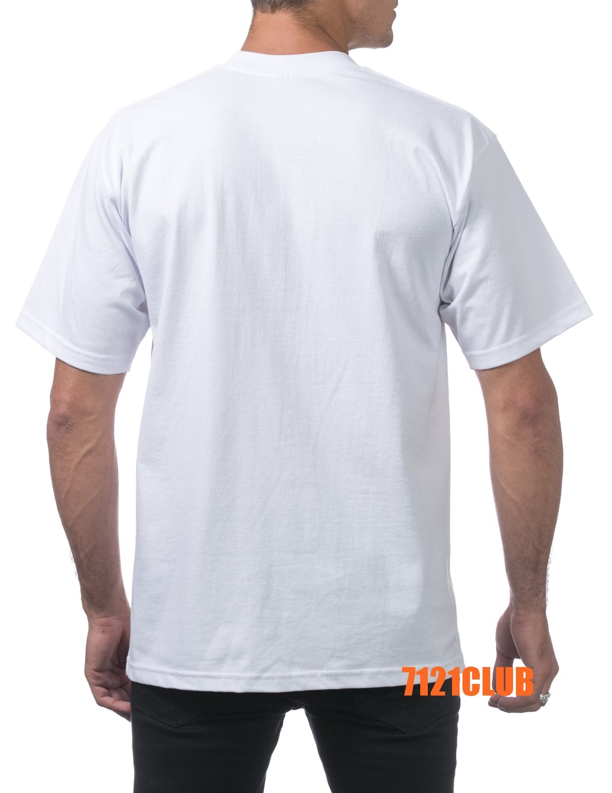 6 PACK PRO CLUB MENS T SHIRTS PLAIN WHITE PROCLUB HEAVYWEIGHT SHORT SLEEVE S-7XL gallery