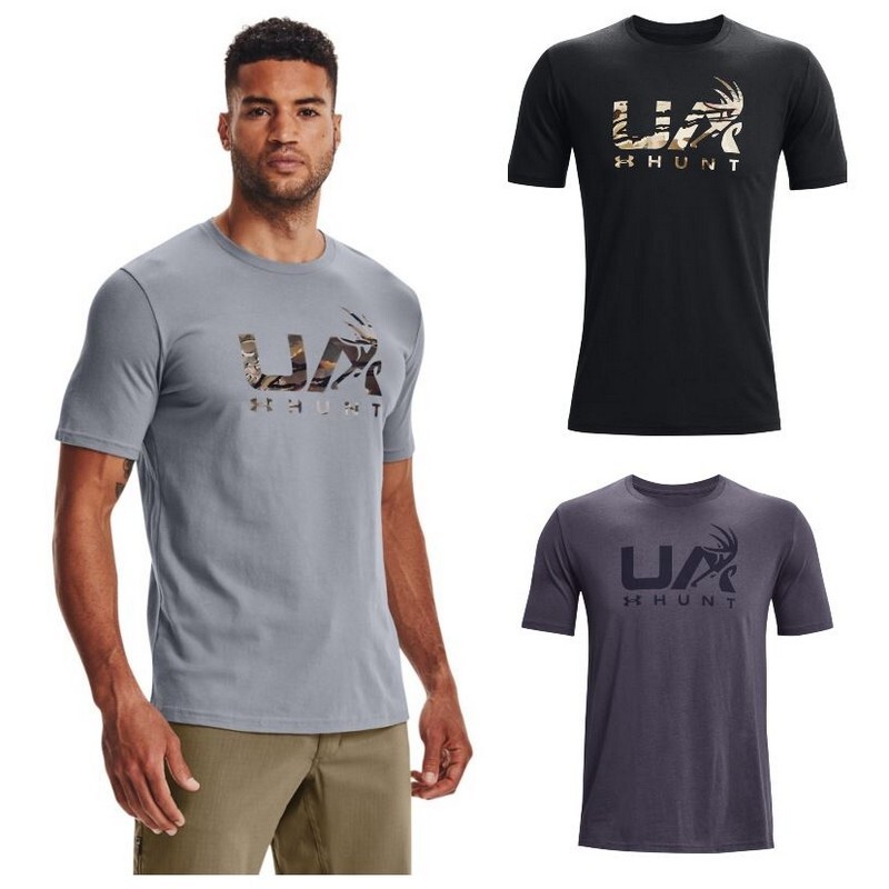 Under Armour 1366014 Men’s UA Antler Hunt Logo T-Shirt Short Sleeve Graphic Tee
