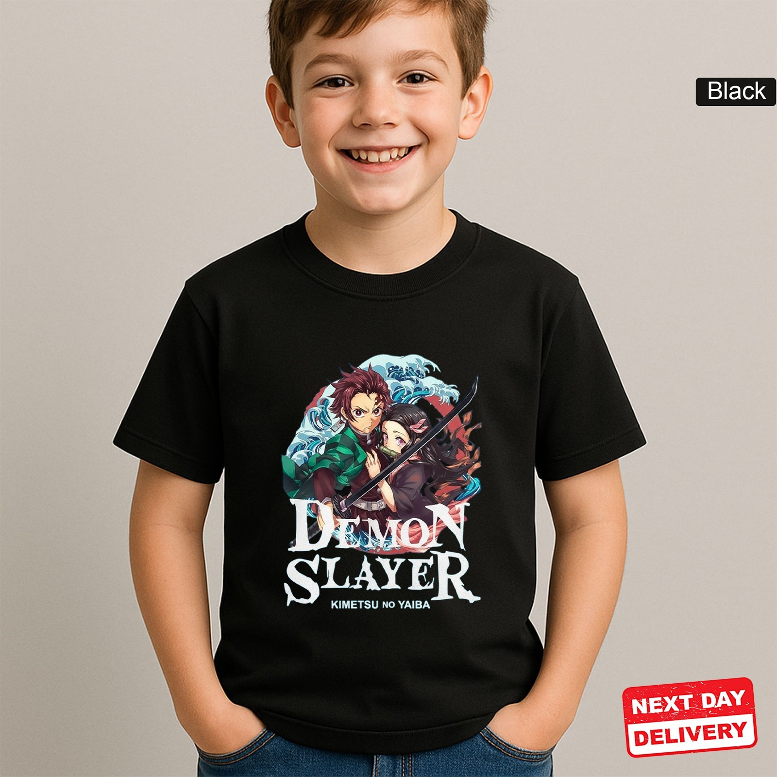 Demon Slayer Tanjiro & Nezuko T-Shirt – Kimetsu no Yaiba Anime Graphic Tee gallery