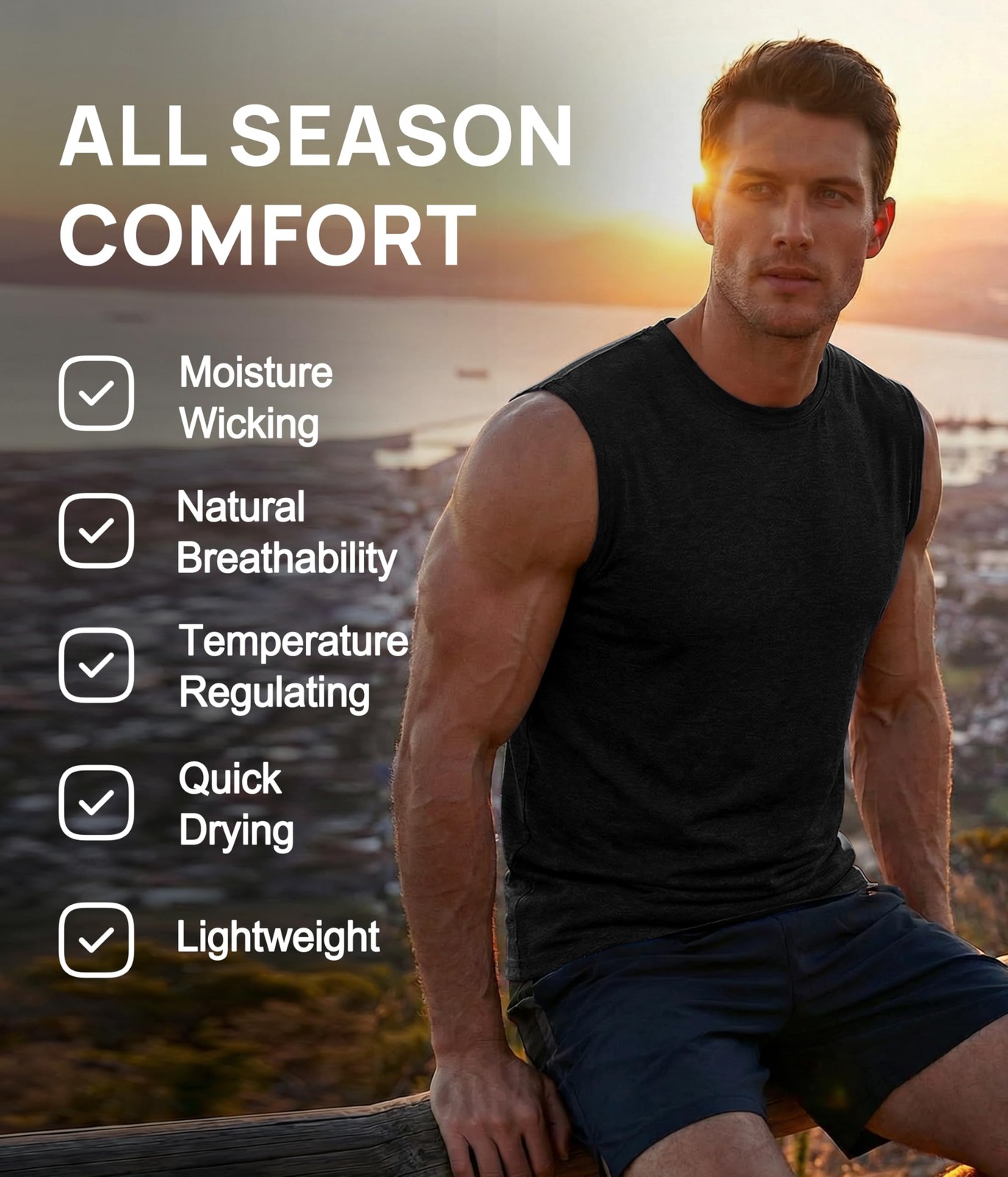 Men's Merino Wool Tank: So Comfy, Your Other Shirts Will Be Jealous (2-Pack) gallery