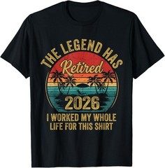 Retired 2026 Worked Whole Life for This Women Men Retirement T-Shirt Trend