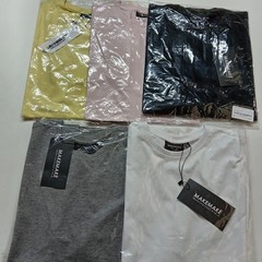 Mens 5 pack Plain Blank T-Shirts Multipack Tee Shirt 100% Cotton Assorted Colour