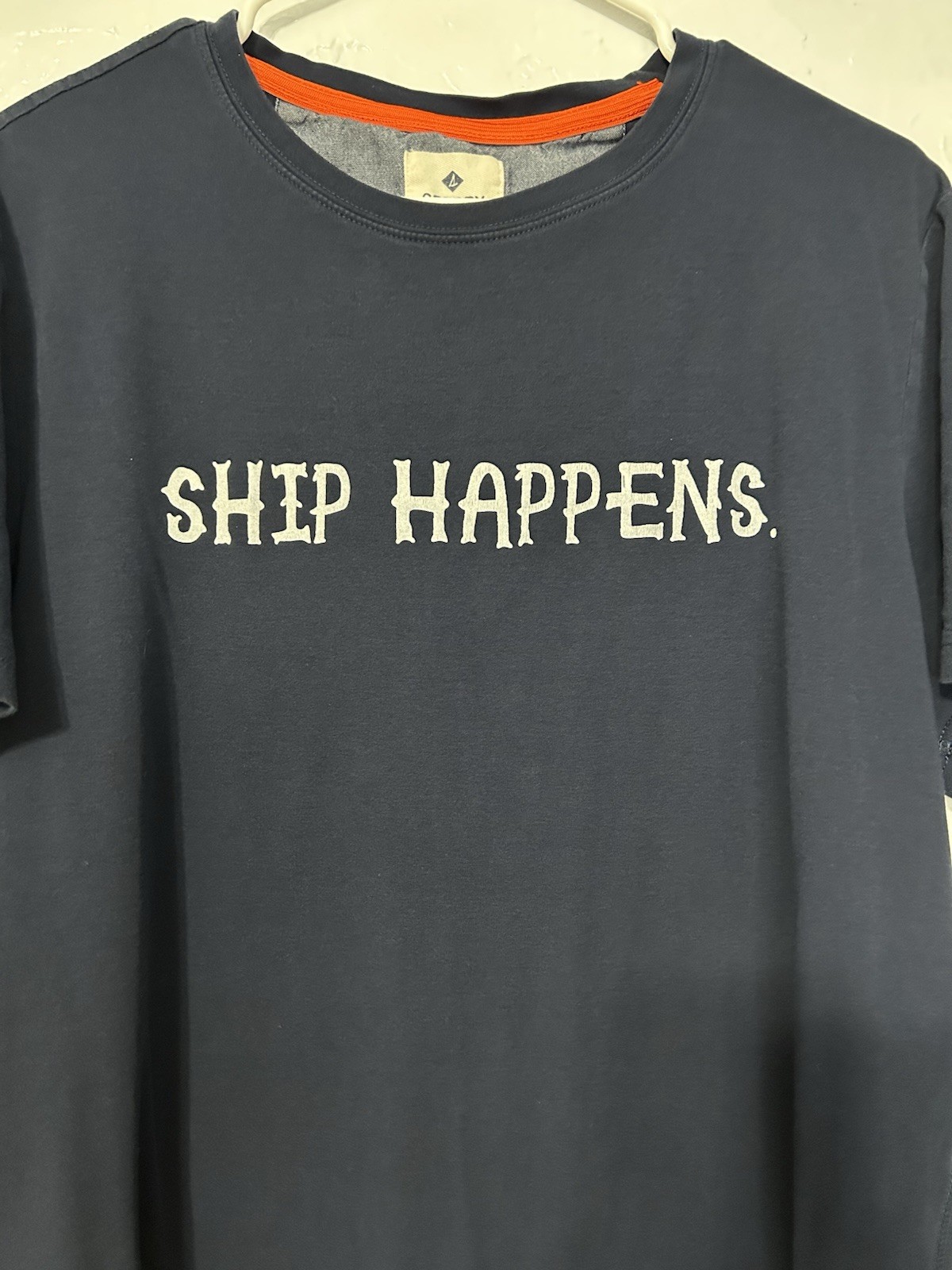 Sperry Ship happens Navy Blue Men’s Size Large Fisherman Captain Coastal Beach gallery