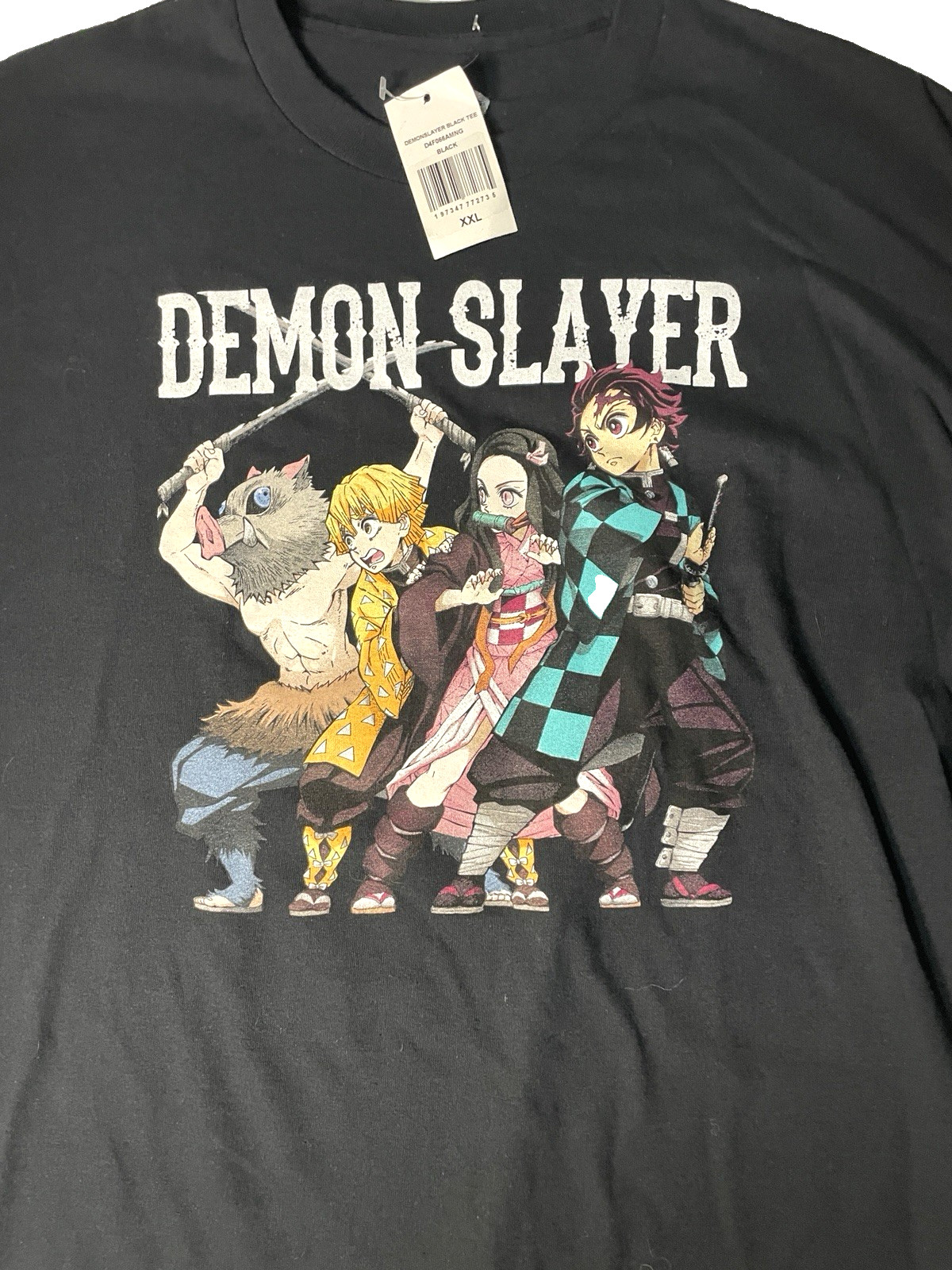 NEW! Demon Slayer Kimetsu no Yaiba Anime Cast Graphic T-shirt Black 2XL NWT gallery