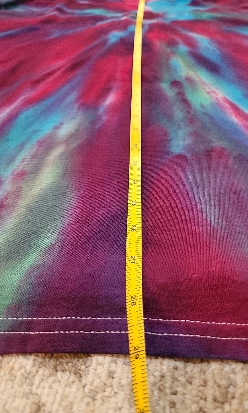 Hand Tie Dyed T Shirt Men's XL 100% Cotton Pre Washed ShortSleeve Gift #3 gallery