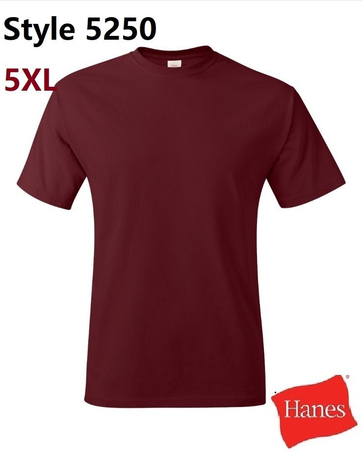 Hanes 5250 5XL Authentic Short Sleeve Men's Cotton T-Shirt Light Steel gallery