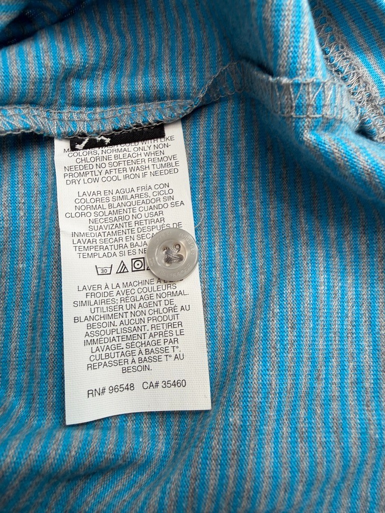 Oakley Shirt Men XXL Henley Stripe Sandy Side Up Work Party Train Gym Core Ne gallery
