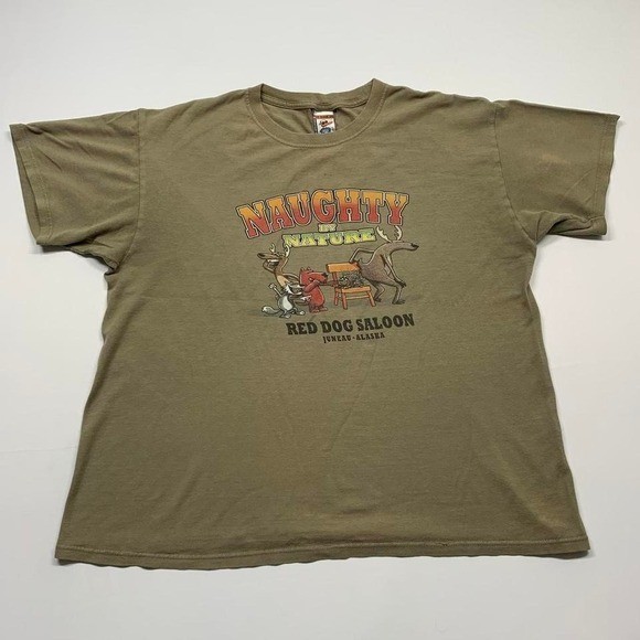 The Duck Co. Naugthy by Nature Animals Funny Shirt Size Large gallery