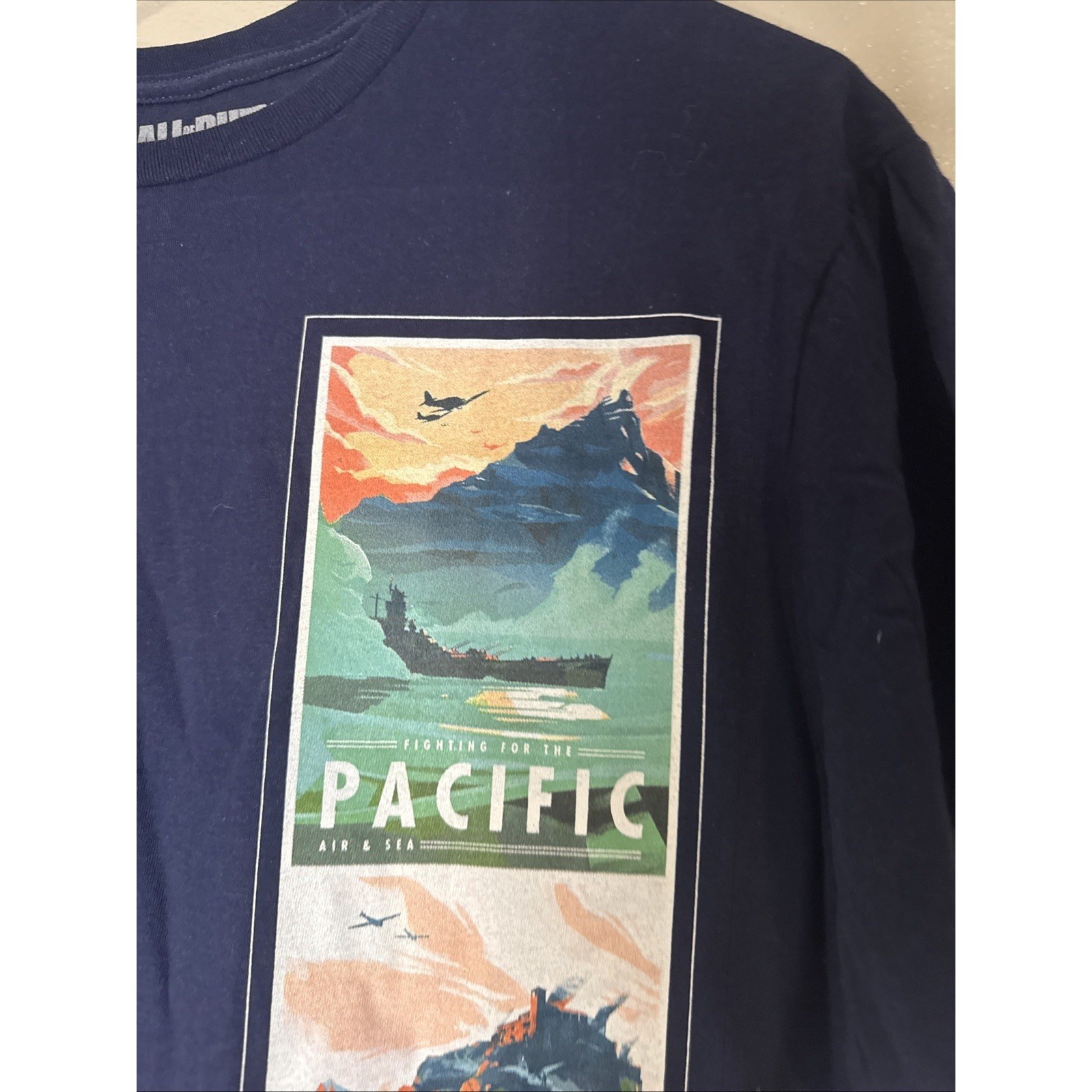 NWT Call Of Duty Vanguard T-Shirt Men's Large Navy Blue Gaming Graphic Tee Stud gallery
