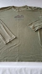 LIFE IS GOOD MENS long sleeve tshirt small S GREEN HIKING COTTON