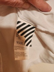 GUC RARE Off White Bart & Homer Simpson T-shirt 2013 Virgil Abloh Size Medium
