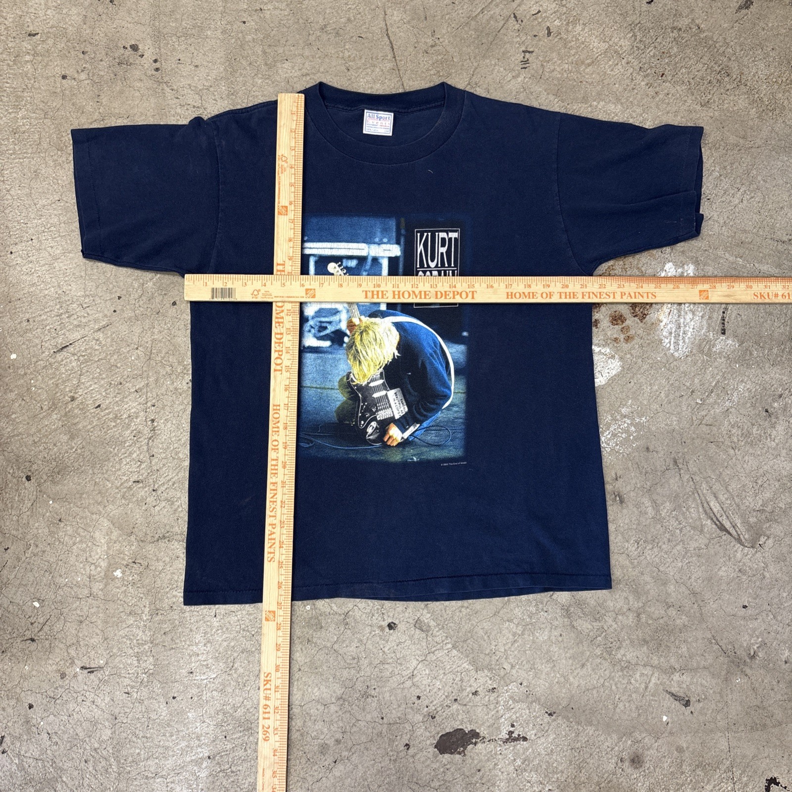 🔥VTG Y2K 2000s Kurt Cobain The End Of Music Nirvana Men’s L Size 21x27 gallery