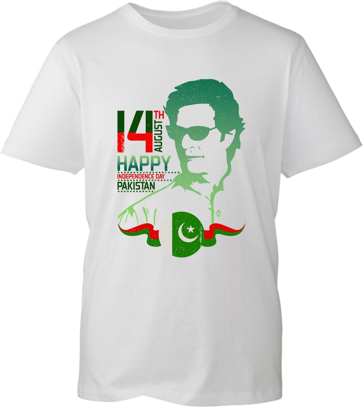 14th August Happy Independence Day Pakistani Flag T-Shirt Imran Khan Gift Top gallery