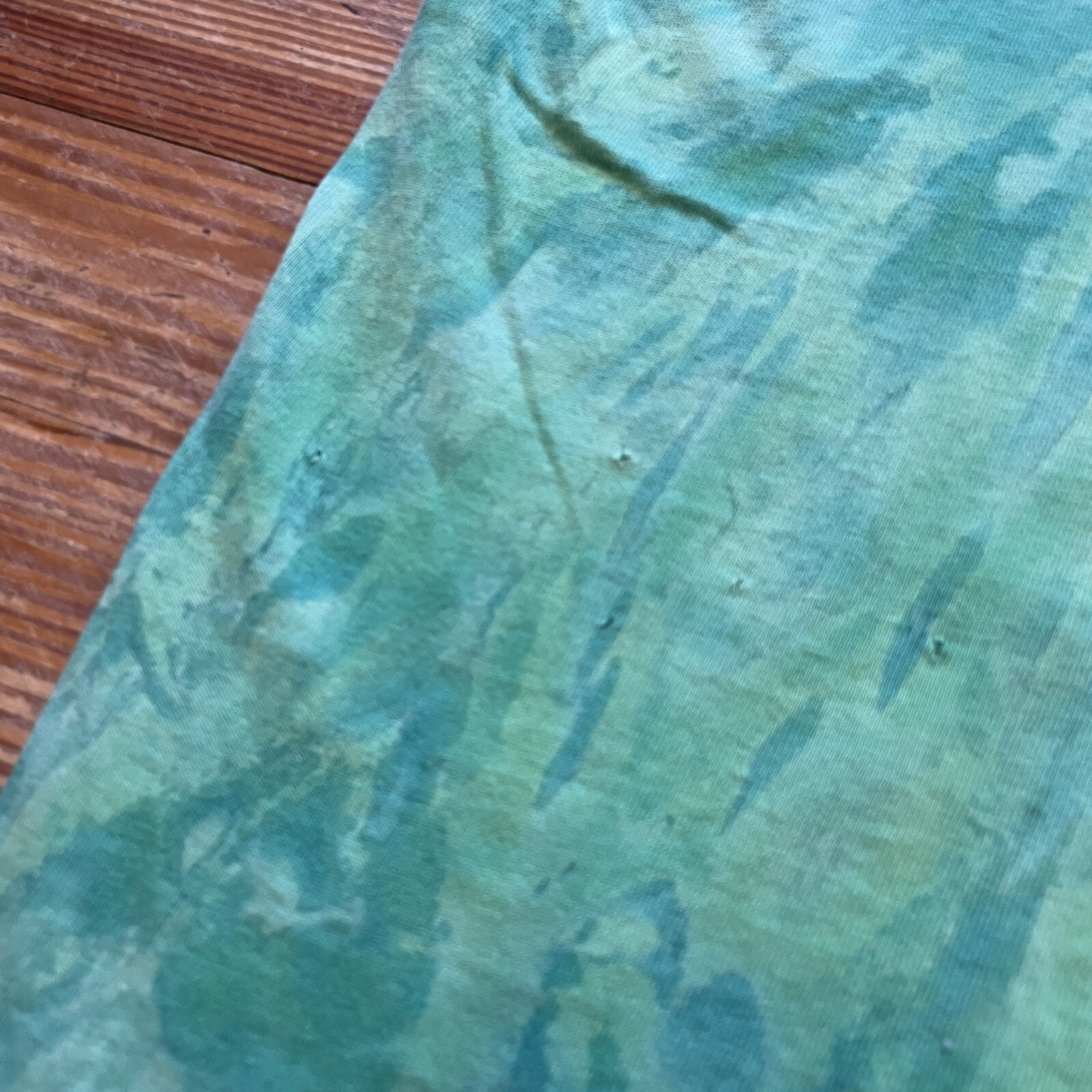Vintage 90s Ocean Pacific T Shirt Size Large XL Surf Beach OP Tie Dye Art AOP gallery