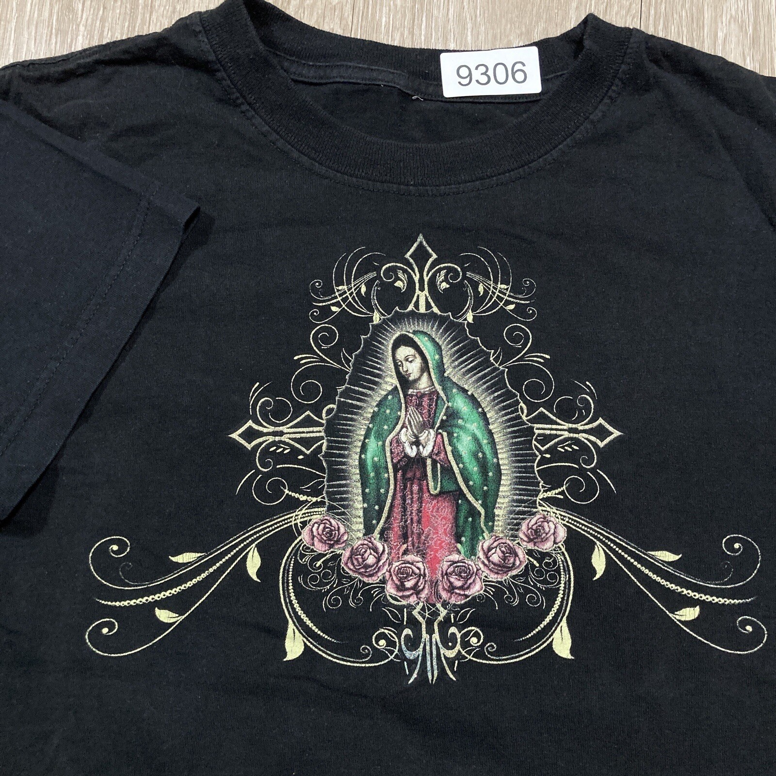 Virgin Mary Shirt M 90s 00s Virgen De Guadalupe Catholic Pray For Us Tee gallery