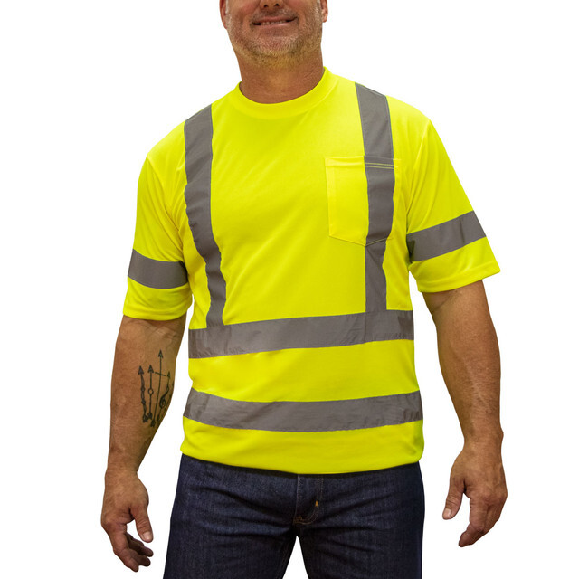 Key Apparel Short Sleeve ANSI II Class 3 Hi-Vis Pocket Tee. Key 828.39