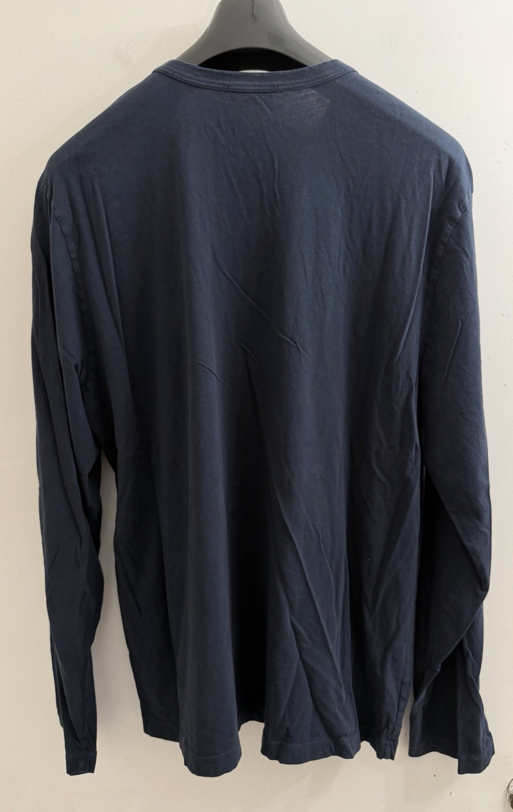 James Perse Men's Navy Blue Long Sleeve Cotton T-Shirt size 5 XXL gallery