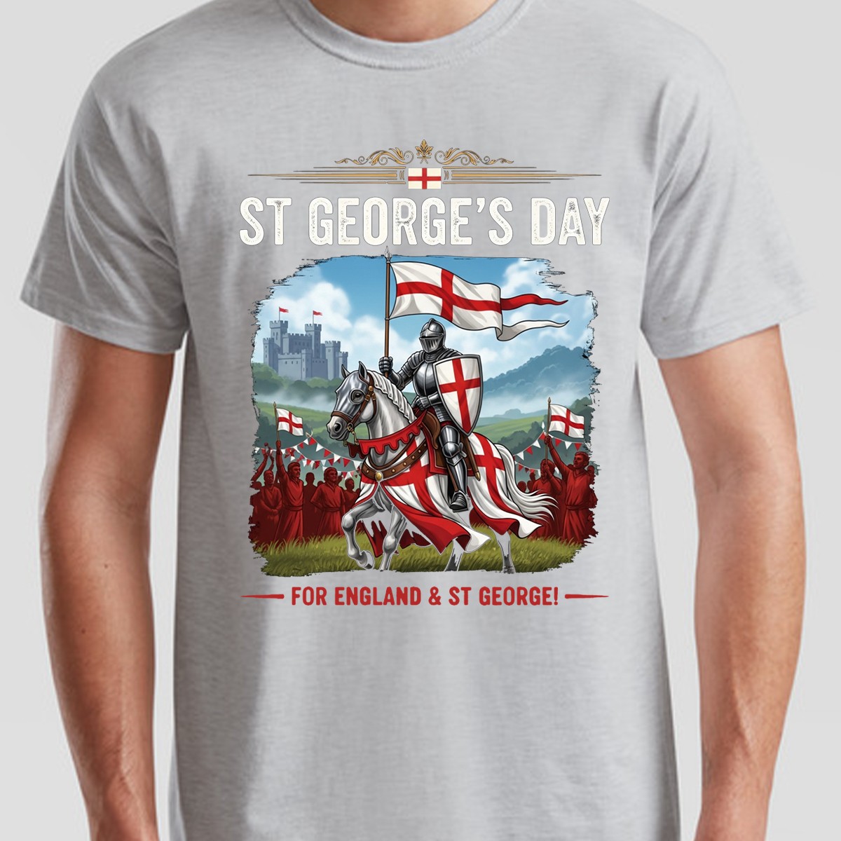 St Georges Day Outfit Idea Unisex Knight Horse Saint George Tshirt gallery