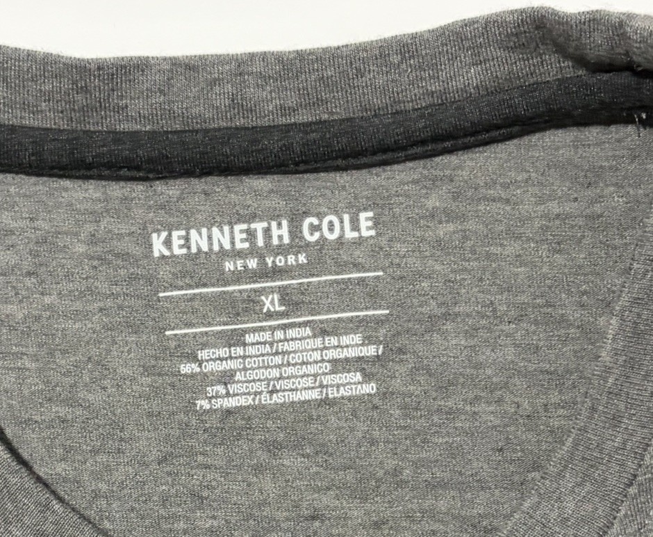 Kenneth Cole T-Shirt Men’s XL Gray Cotton / Polyester / Spandex Stretchy Shirt gallery