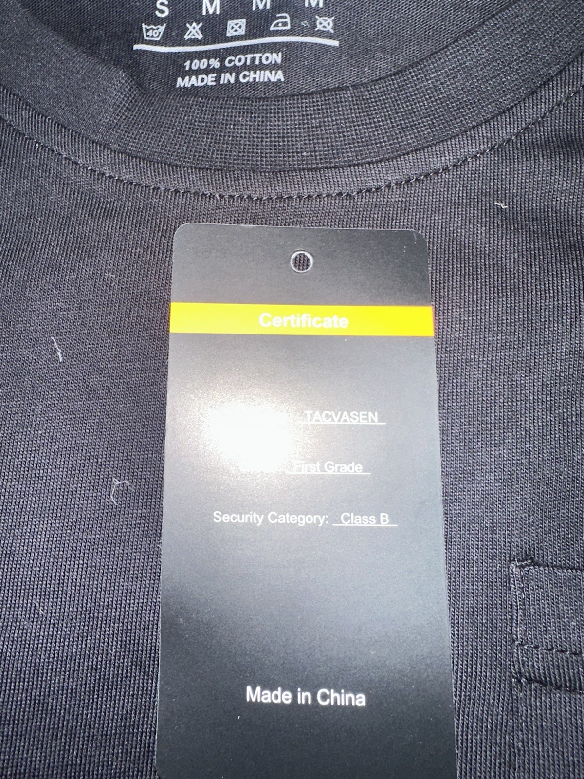 Tacvasen Long Sleeve Shirt Grade : First Grade : Class B Black Size S NWT gallery