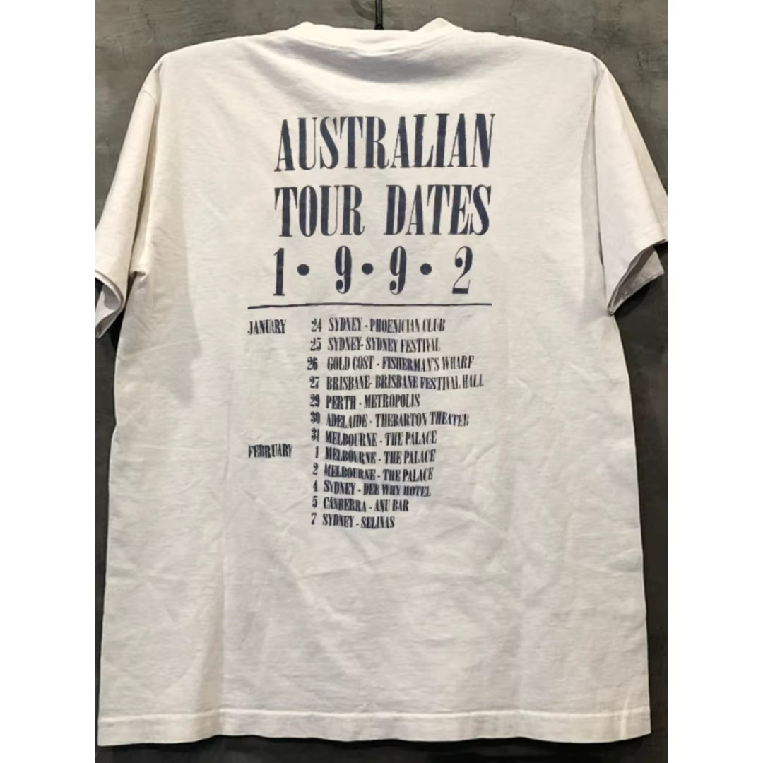 Nirvana Nevermind Band T Shirt Australian Tour Dates Cotton Graphic Rock Grunge gallery