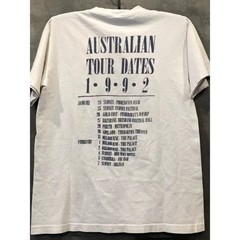 Nirvana Nevermind Band T Shirt Australian Tour Dates Cotton Graphic Rock Grunge