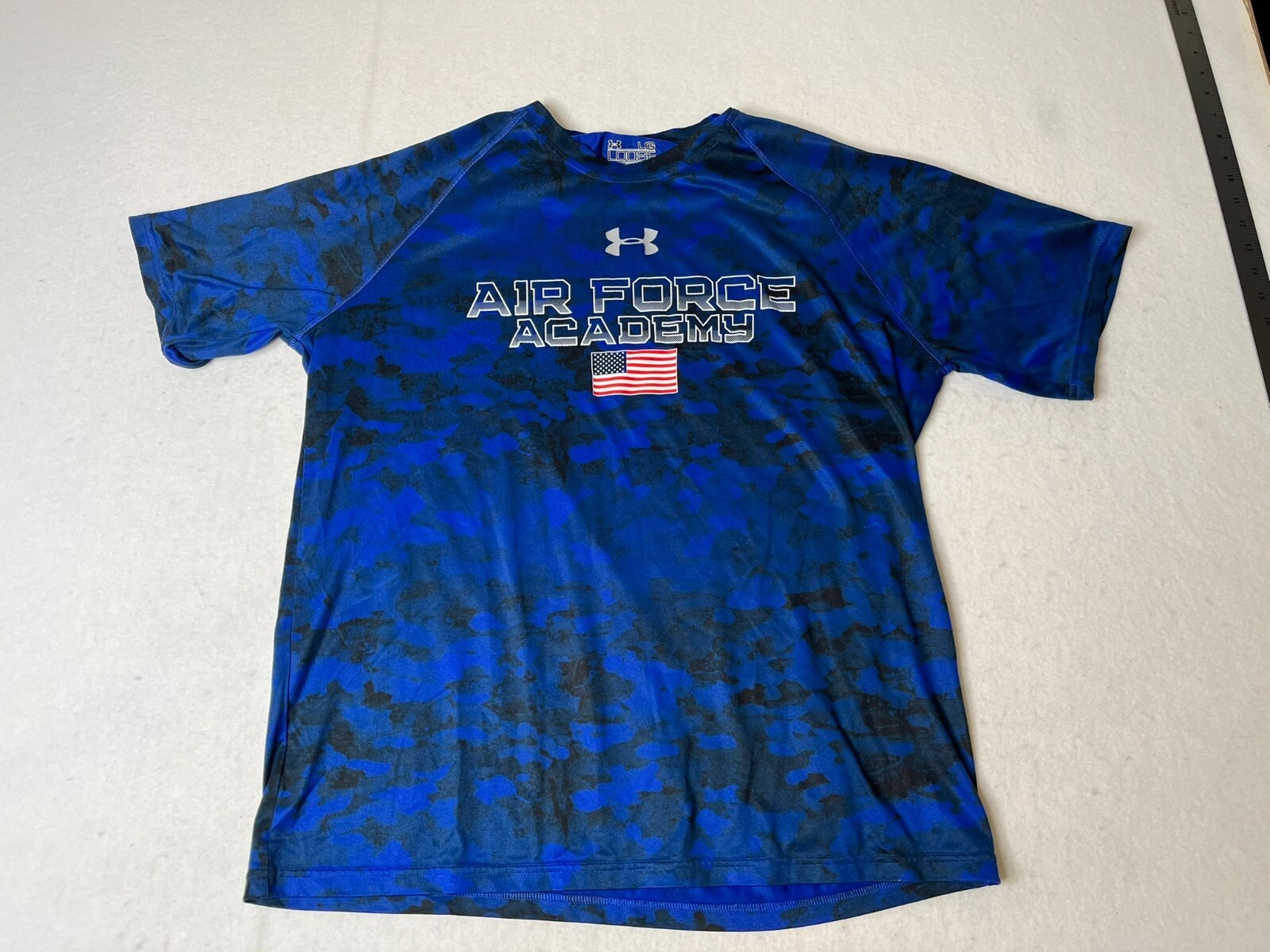 Under Armour shirt Mens Large Air Force Academy Loose Heatgear blue black gallery