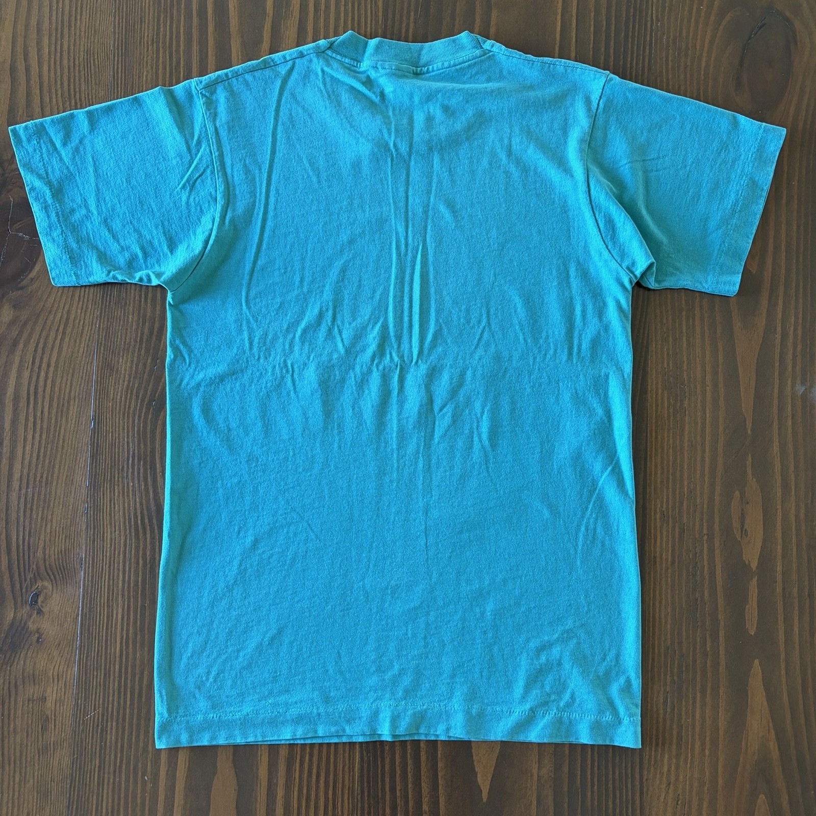 Vintage Unisex "I'd rather be QUILTING." T Shirt Size S / M Teal gallery