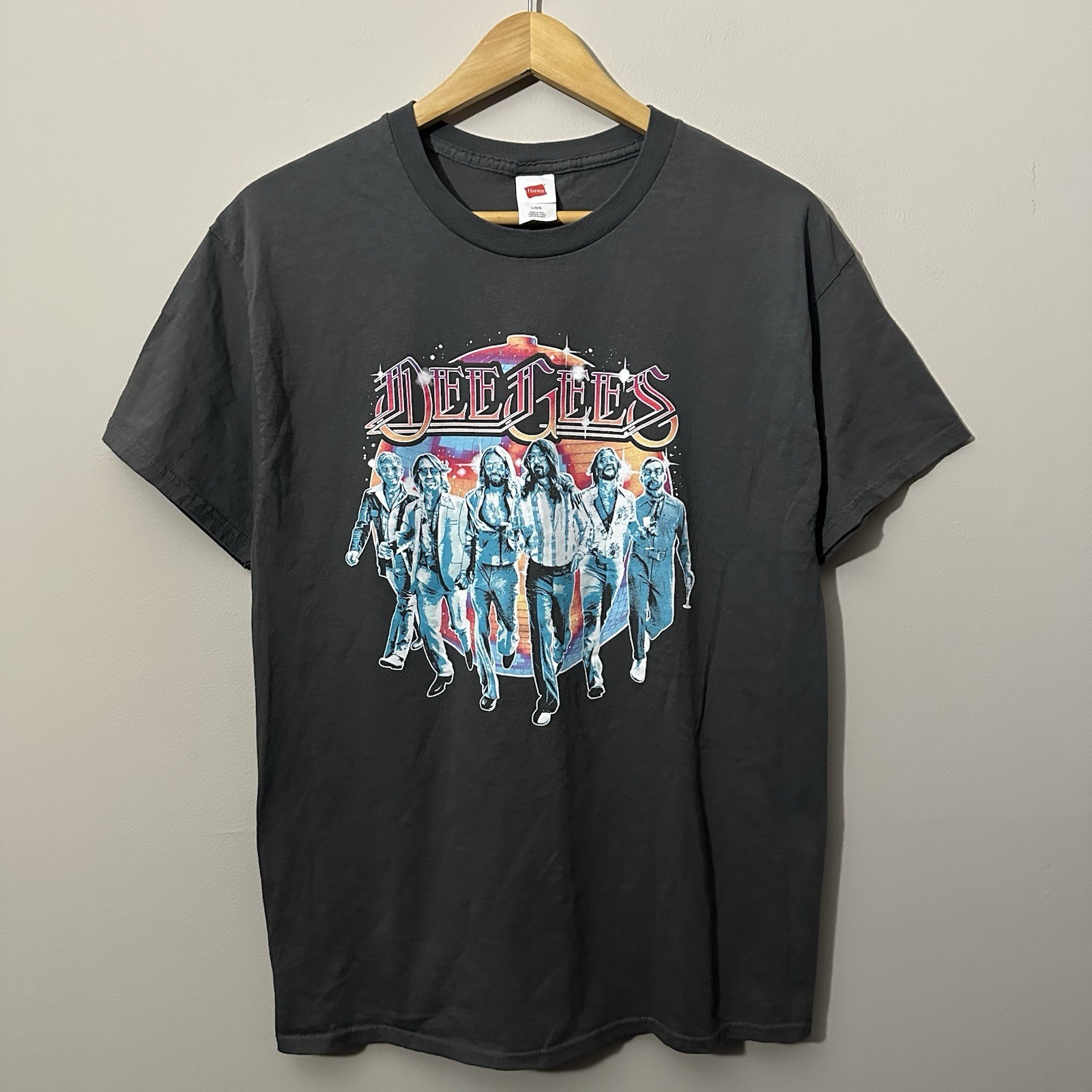 Foo Fighters Dee Gees Hail Satin T Shirt Adult Size Large Gray Double Sided gallery