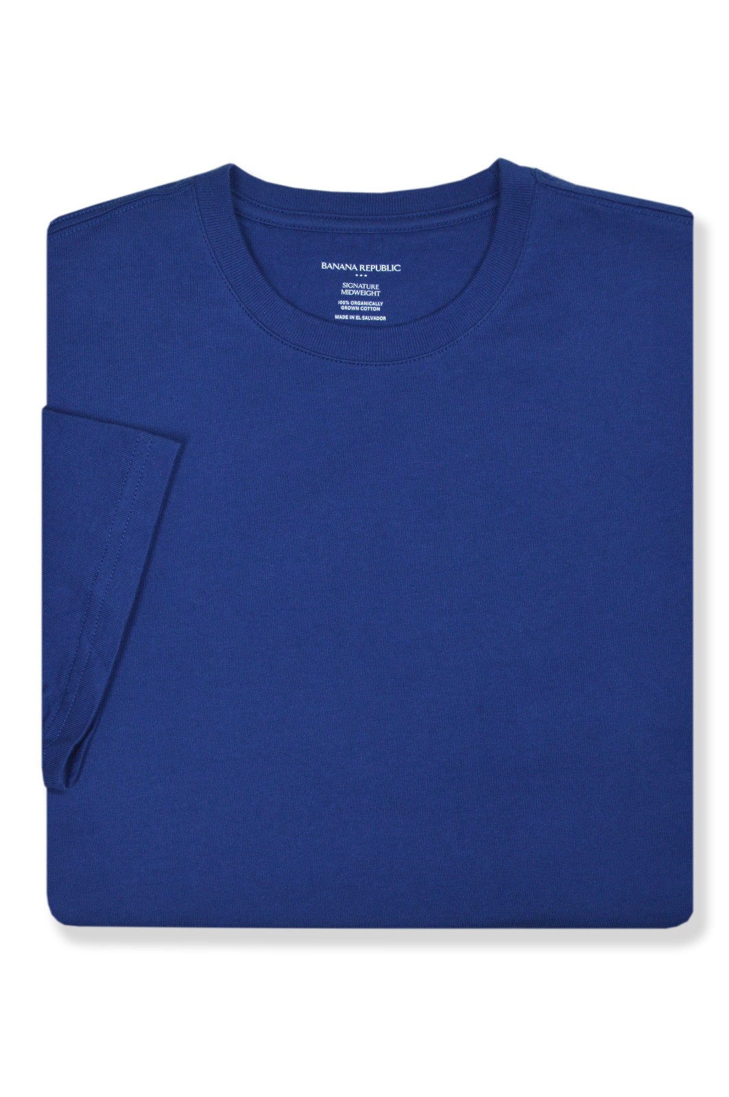 Banana Republic F Mens Blue Midweight Cotton Crewneck Tee Shirt Medium M BR-005 gallery